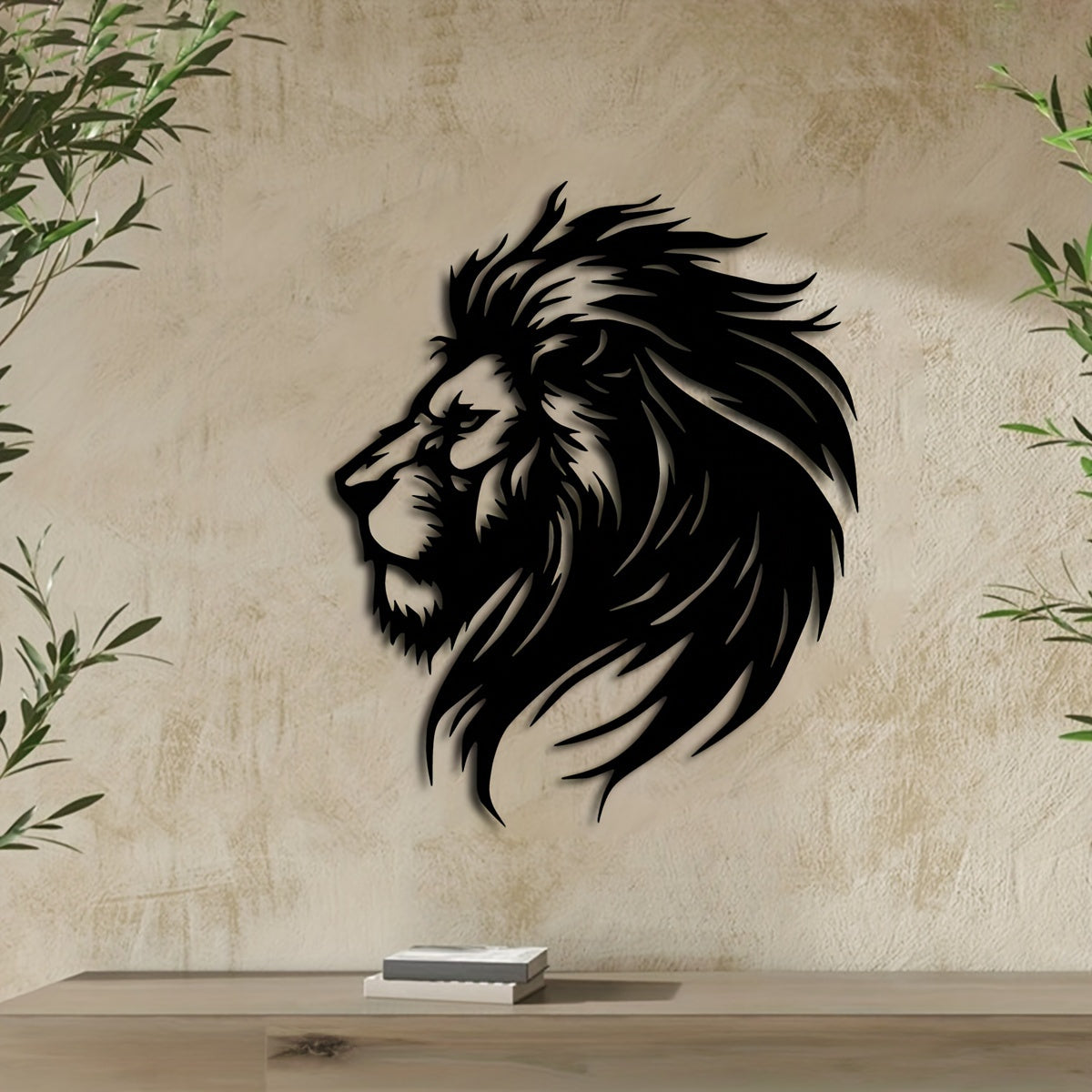 LionArt - Rustieke Leeuw Hoofd Wandkunst