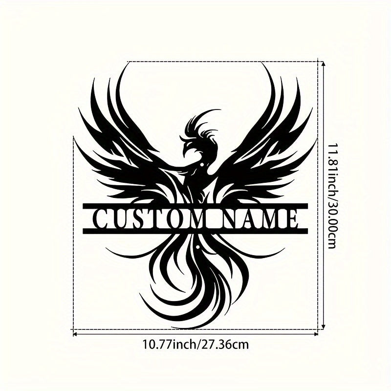 PhoenixArt - Aanpasbare Phoenix Metal Wandkunst