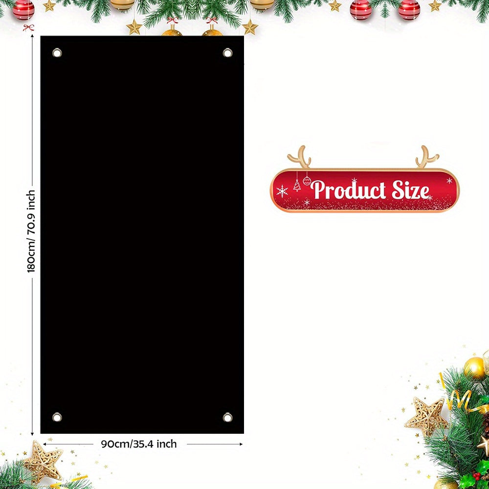 HolidayKrant - Feestelijke Polyester Sneeuwpop Krans voor Deurdecoratie