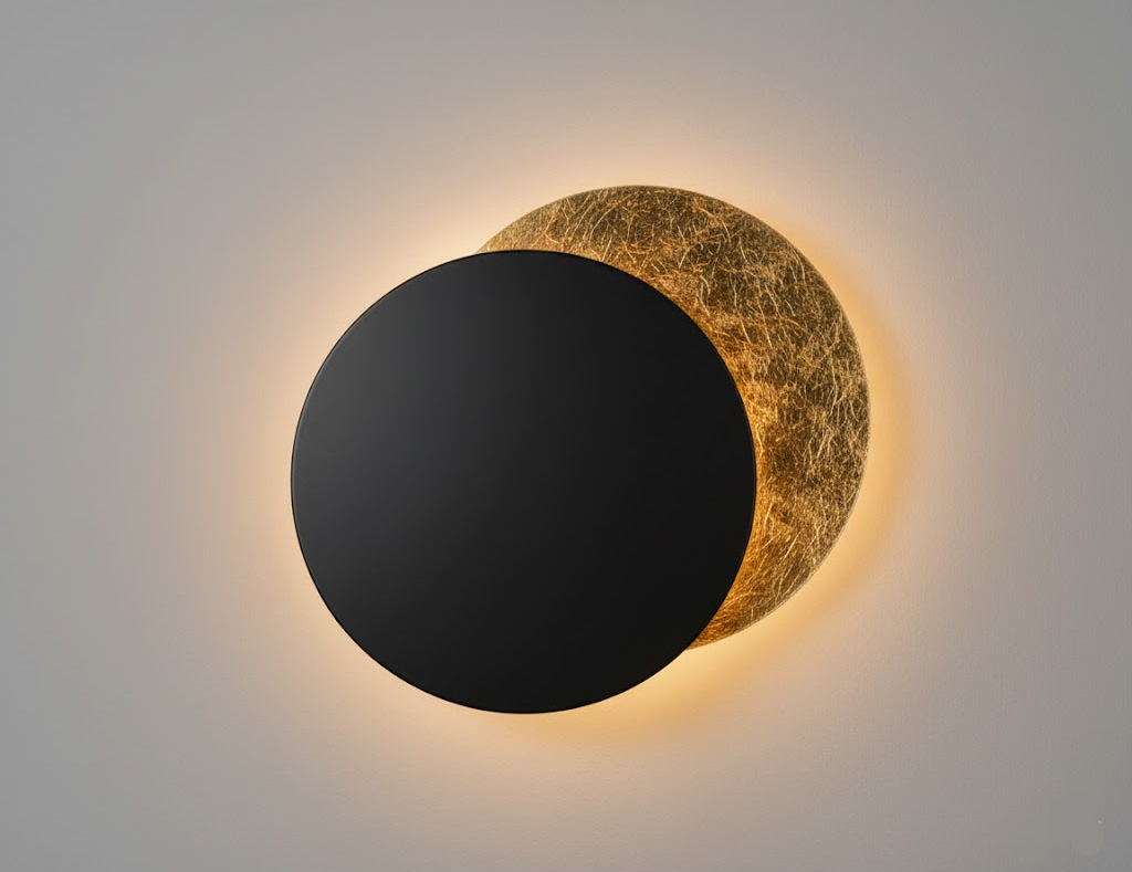 Elif LED Wandlamp - Goud/Rood Brons Metaal