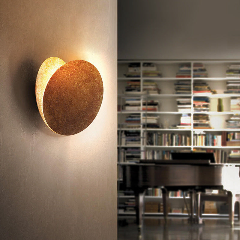 Elif LED Wall Lamp - Gold/Red Bronze Metal