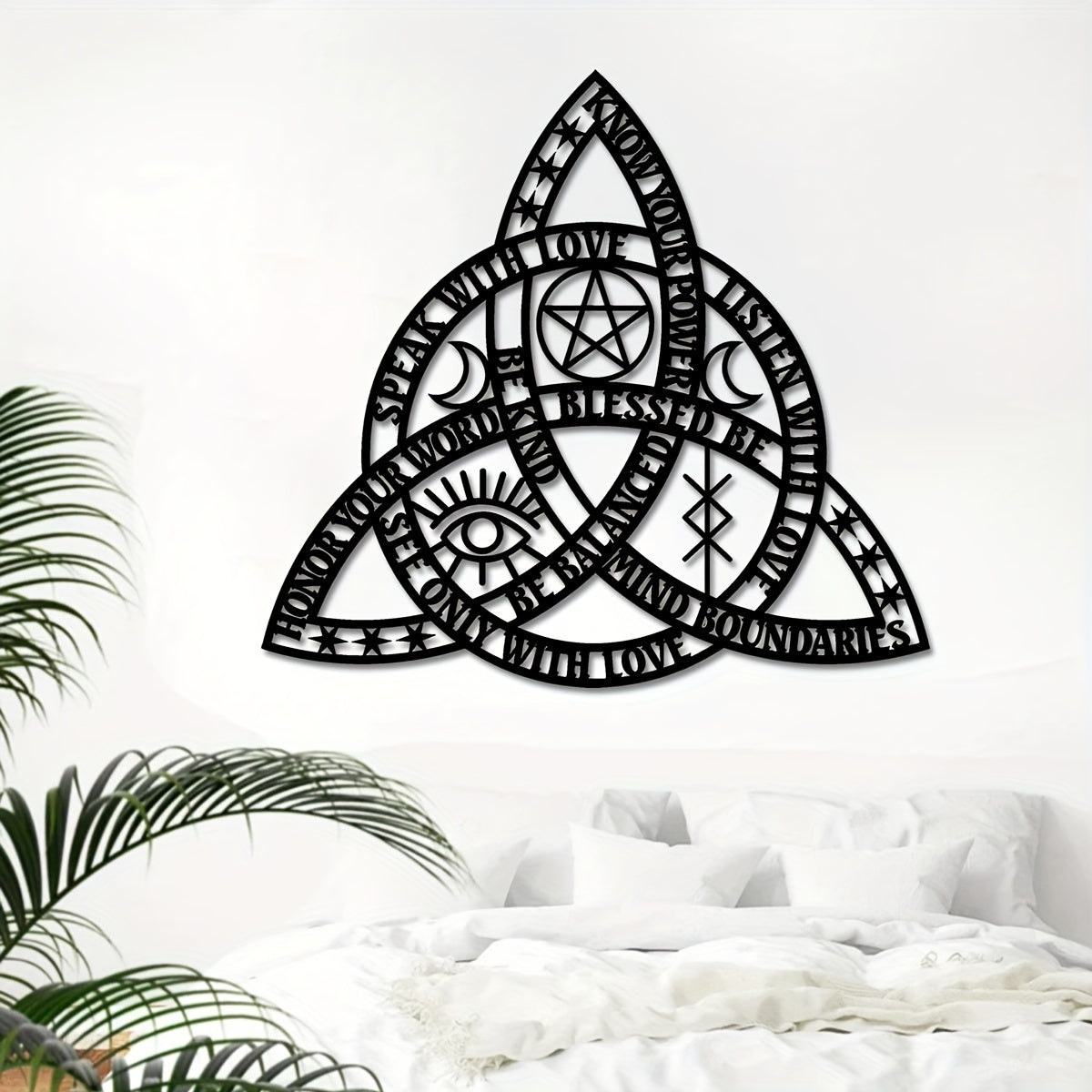 CelticKnot - Goede Heks Keltische Knoop Metalen Wandkunst