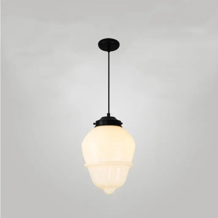 FrostGeo - Vintage Geometric Pendant Lamp made of Matte Glass for Dining Room and Living Room