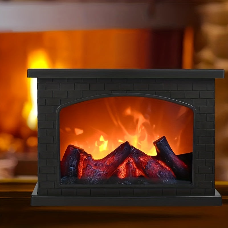 FlameGlow - Simulador de Lareira com Luz de Carvão Retro Decoração para Interior e Jardim