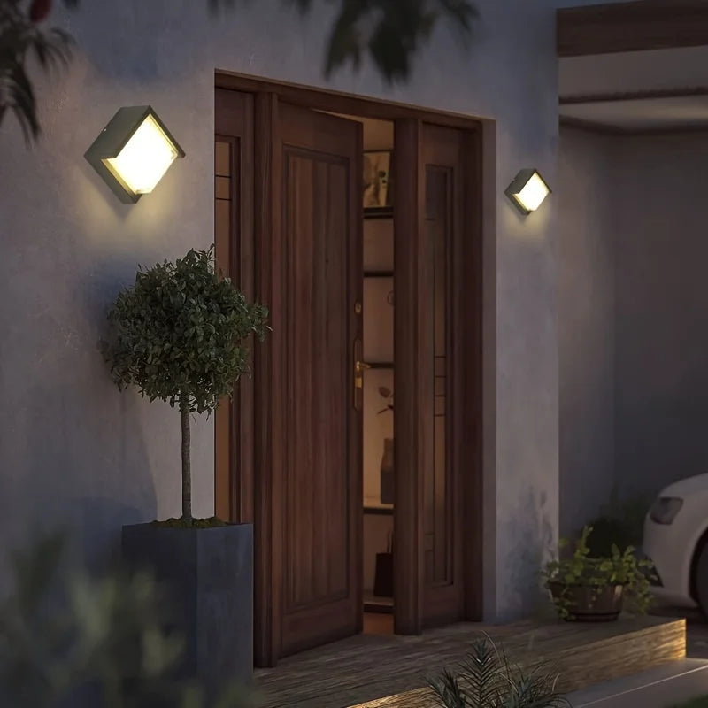LumiWall – Lampada da parete LED sostenibile per esterni – Illuminazione esterna resistente alle intemperie e a basso consumo energetico