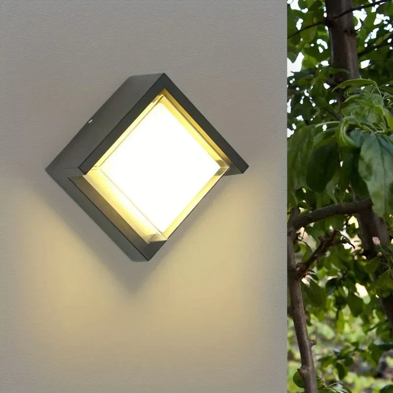LumiWall – Lampada da parete LED sostenibile per esterni – Illuminazione esterna resistente alle intemperie e a basso consumo energetico