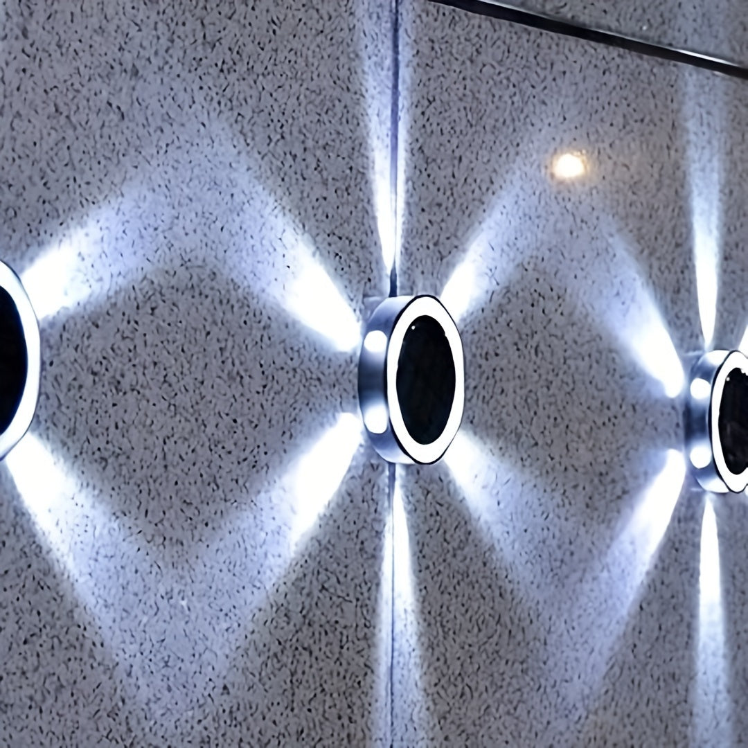 Solar Light - 6 LED Ground Lighting, Solar-Powered Outdoor Lamp for Path, Garden, and Patio