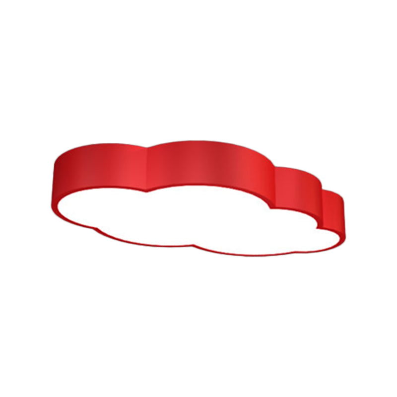 WolkPlafond - Lámpara de techo LED para habitación infantil en rojo/amarillo/azul