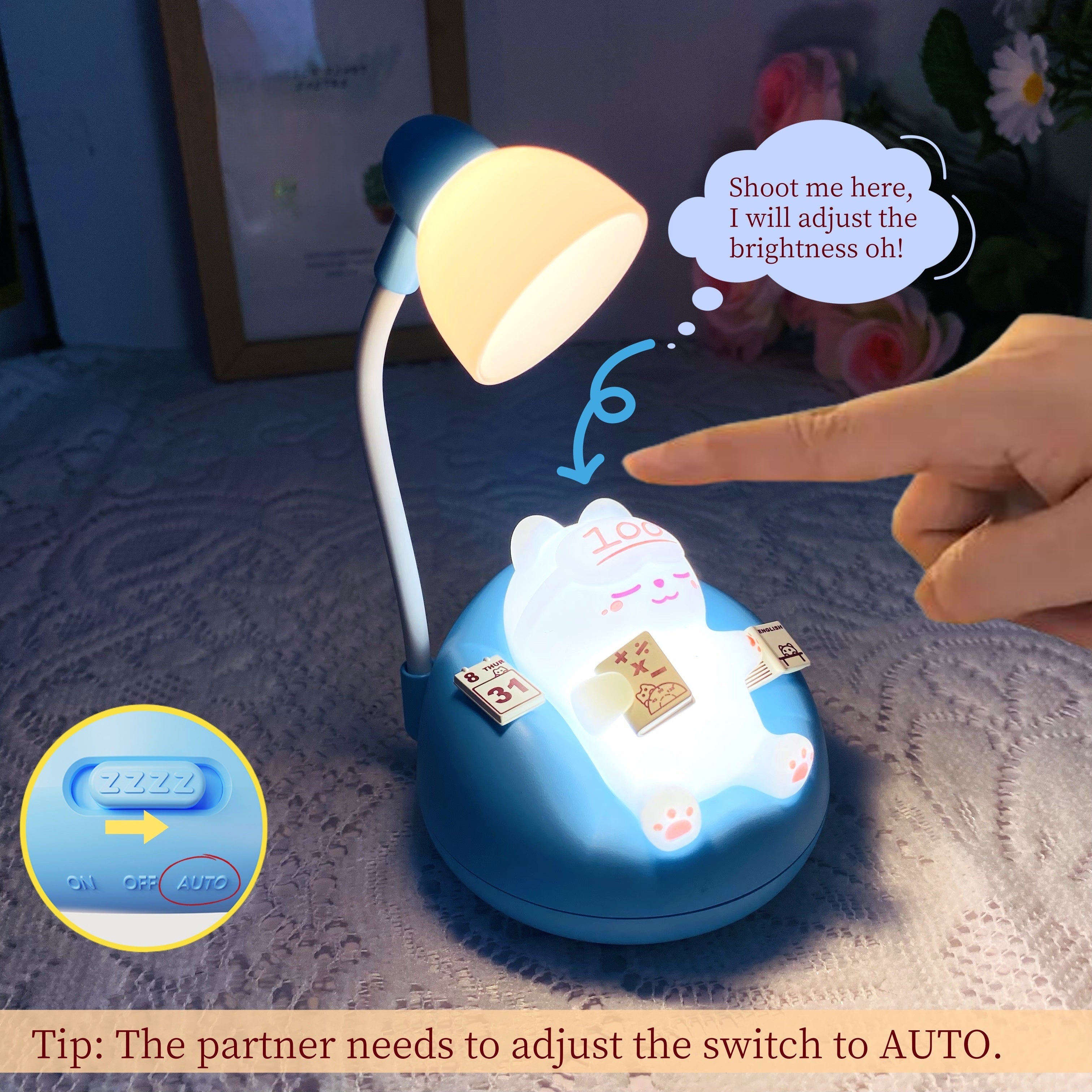 SleepyKitten - USB Rechargeable LED Cat Night Light