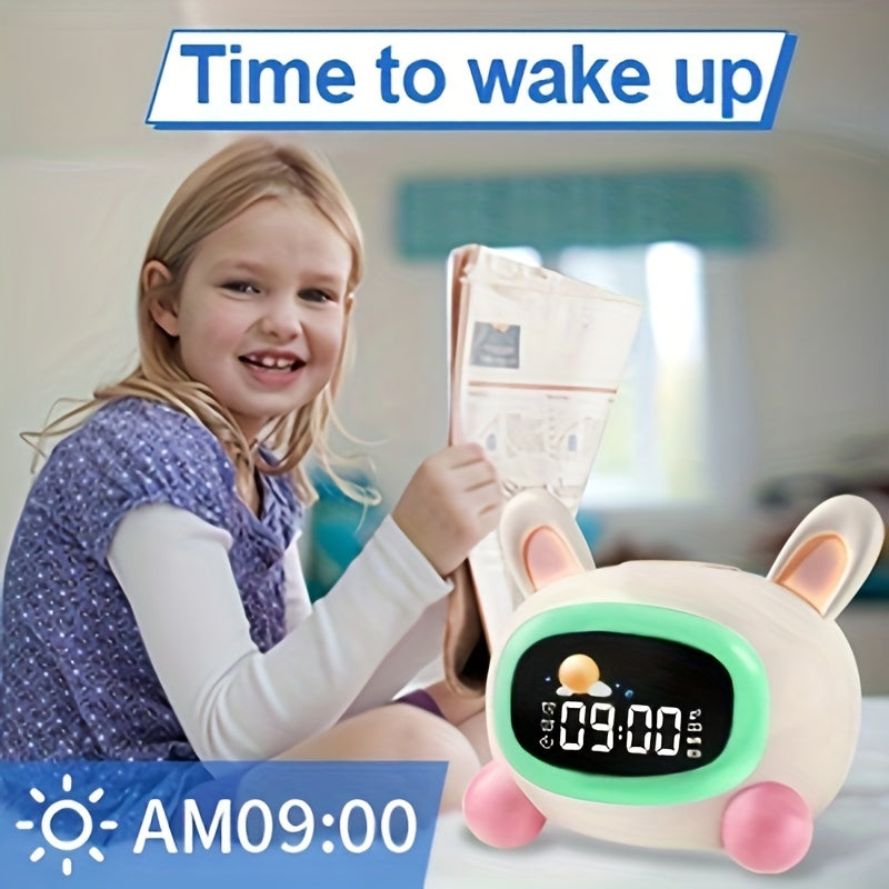 BunnyTime - Schattige Slaaptraining Wekker met Muziek en Nachtlampje