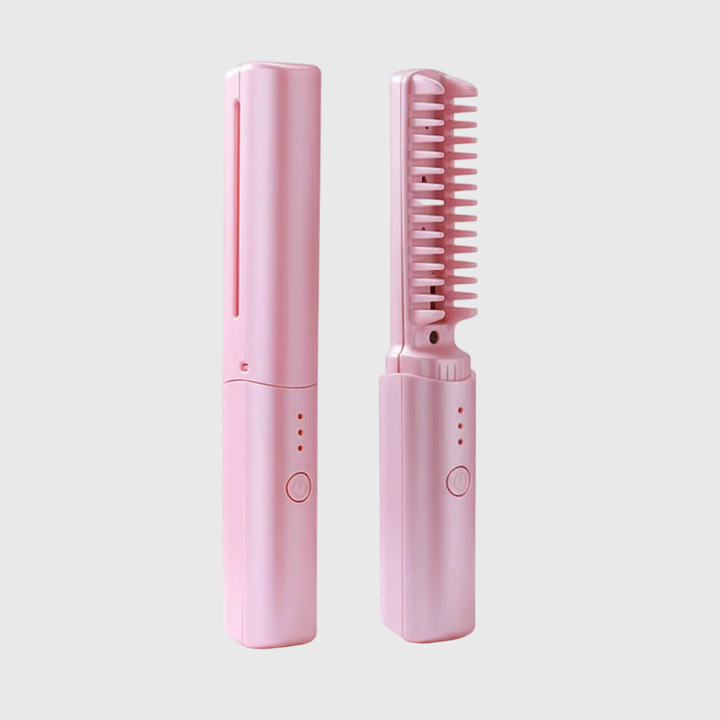 Draadloze Stijltangborstel Draagbaar Pluisvrij Compact