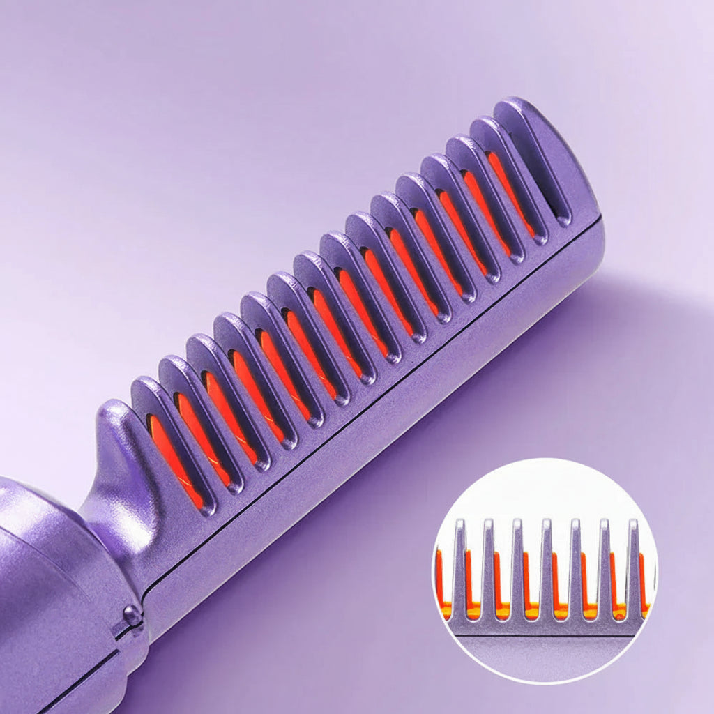 Draadloze Stijltangborstel Draagbaar Pluisvrij Compact