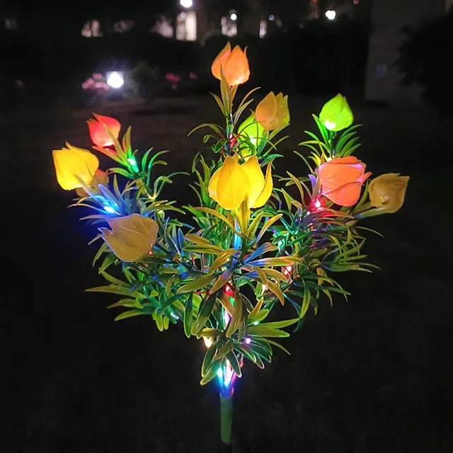 SolarGardenia - Solar Energy LED Garden Lighting – Weatherproof Outdoor Lamp for Garden, Balcony & Terrace