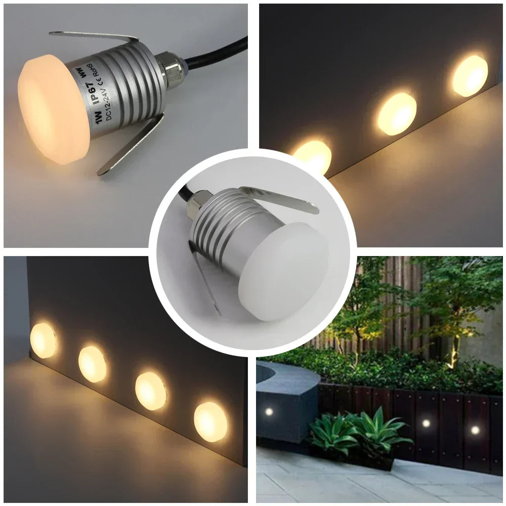 LumiGlow – Lampada da parete LED rotonda per interno ed esterno – a risparmio energetico e resistente alle intemperie