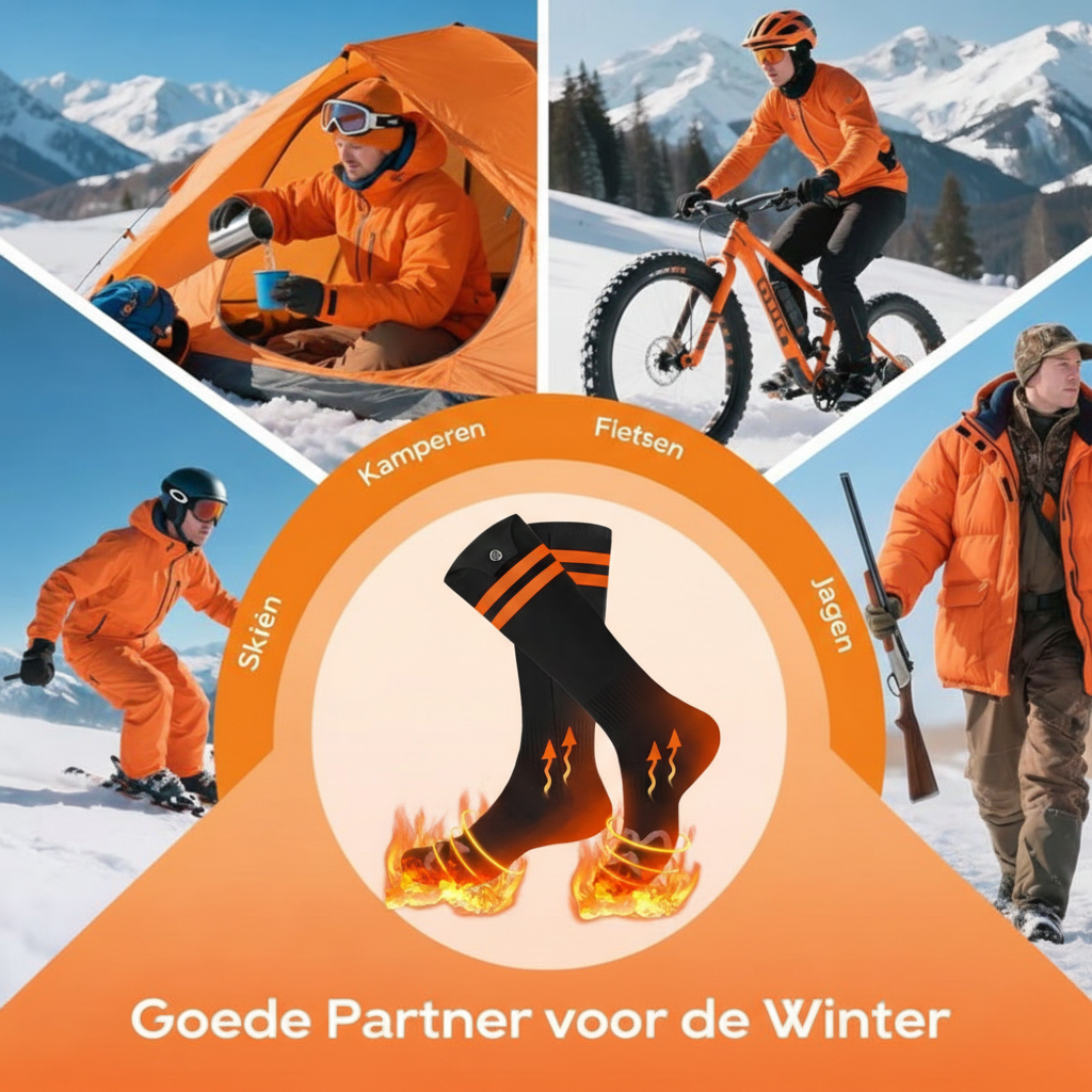 Aplicação para Meias Aquecidas Controlo com 4 Definições de Calor