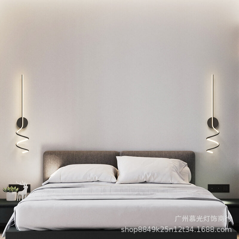 Minimalist Creative Arcs Lines LED Wall Lamp with 1 Light