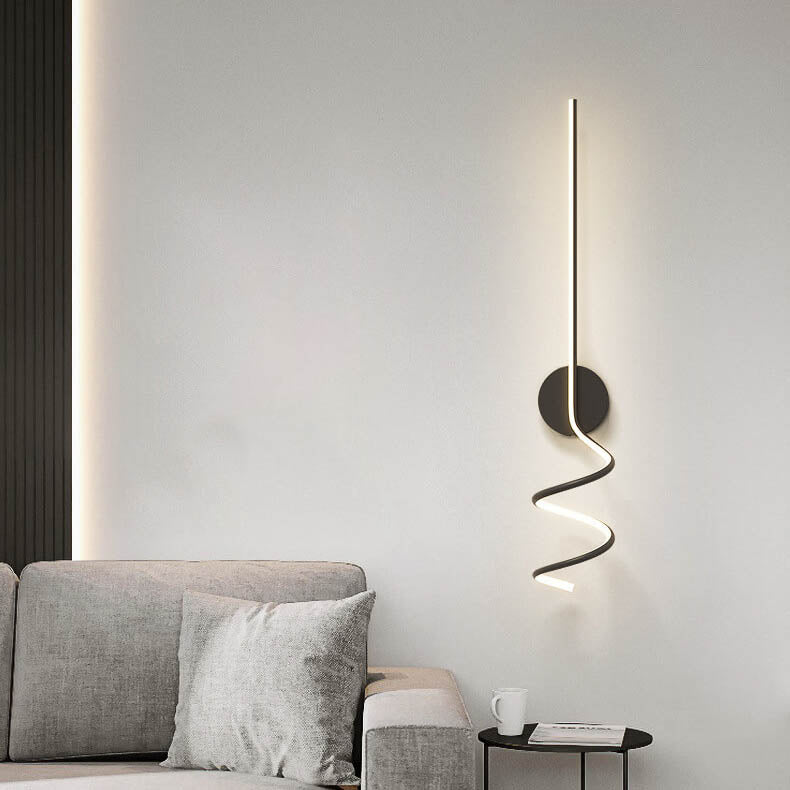 Minimalist Creative Arcs Lines LED Wall Lamp with 1 Light