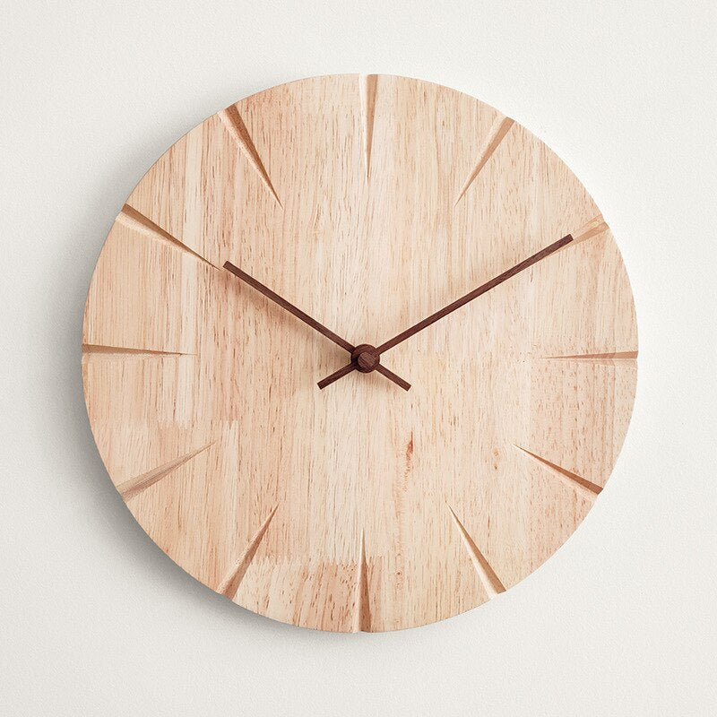 ElegantWood - Wooden Carved Wall Clock