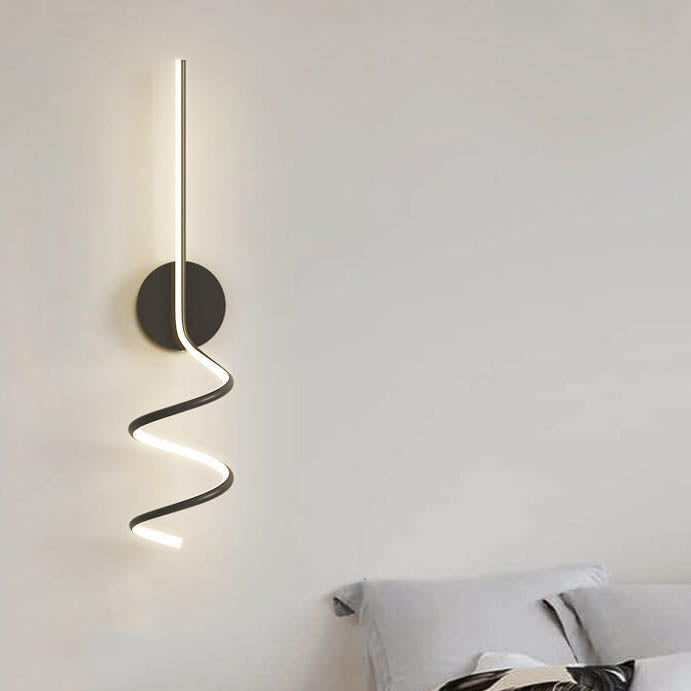 Minimalist Creative Arcs Lines LED Wall Lamp with 1 Light