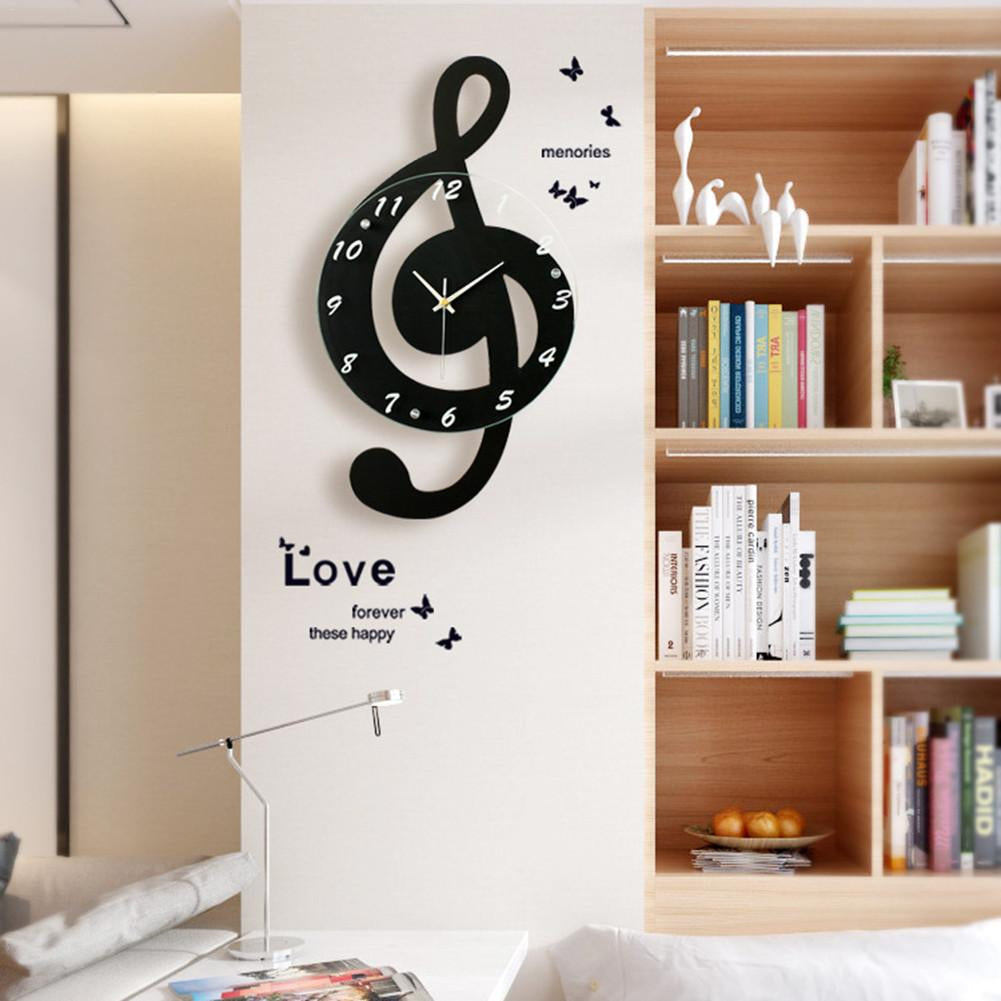 MusicNote - Reloj de pared con clave de sol