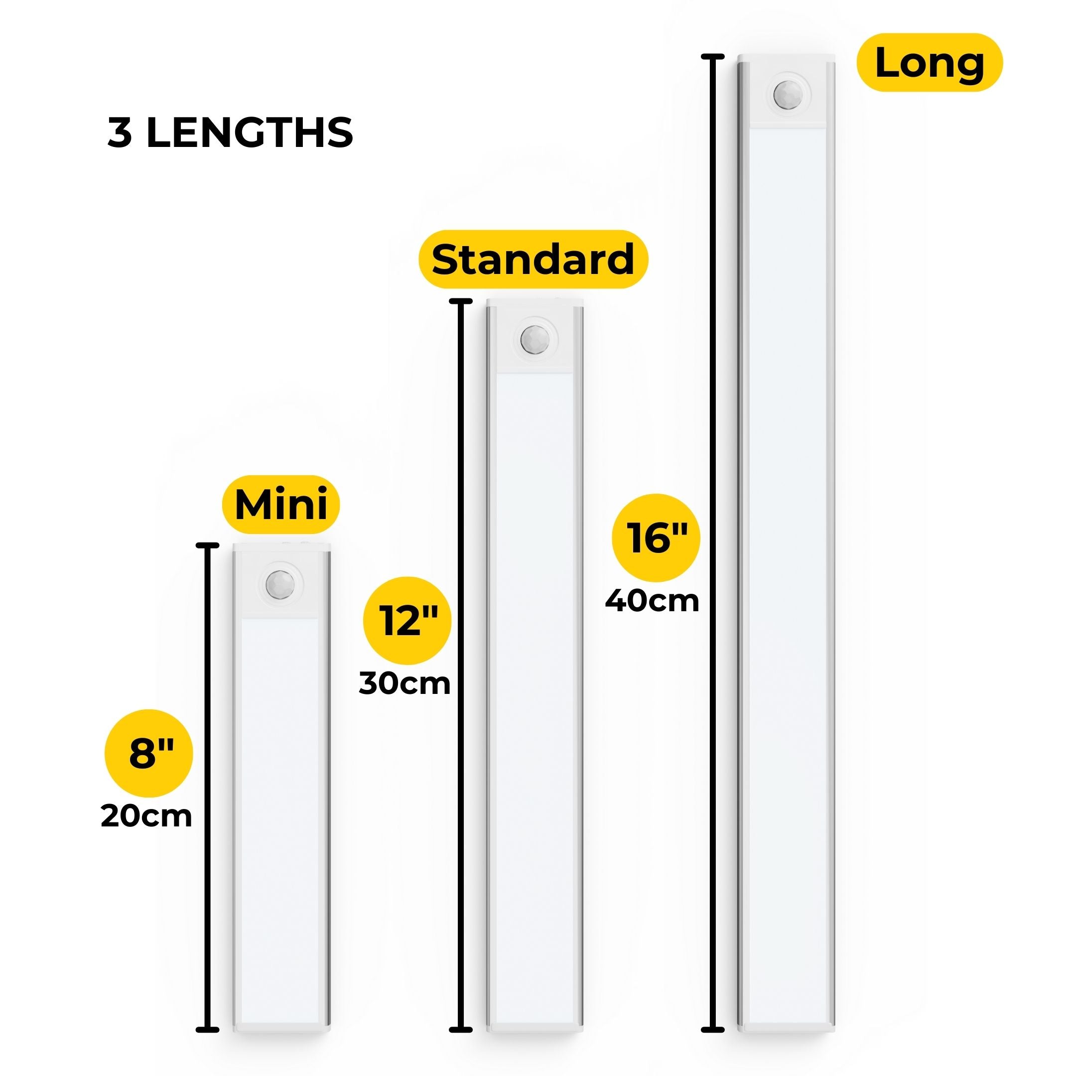 EasyLight - Tira LED con sensor de movimiento inalámbrico - Sin problemas, sin cables