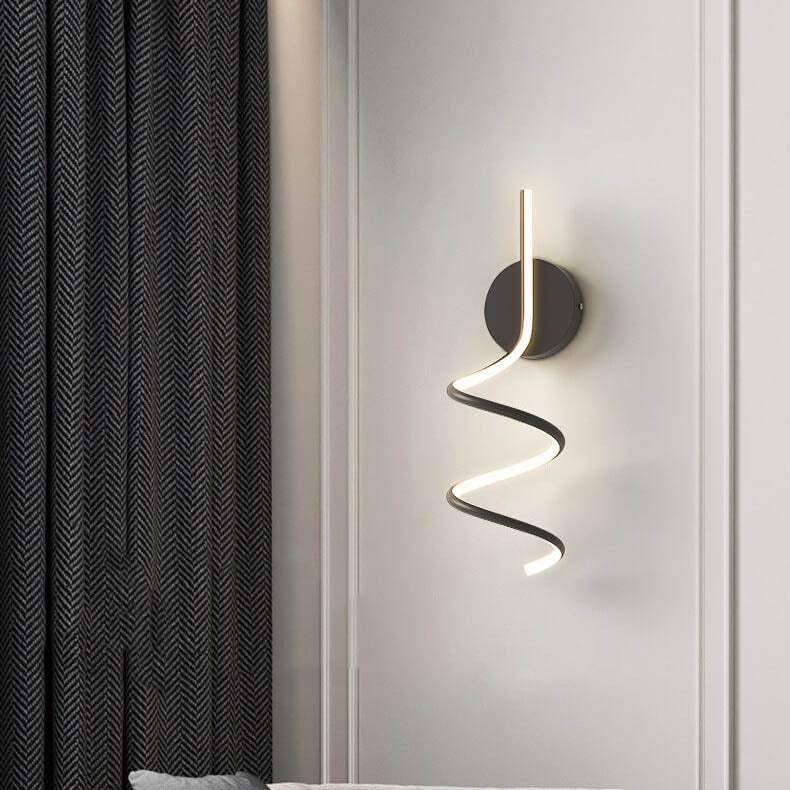Minimalist Creative Arcs Lines LED Wall Lamp with 1 Light