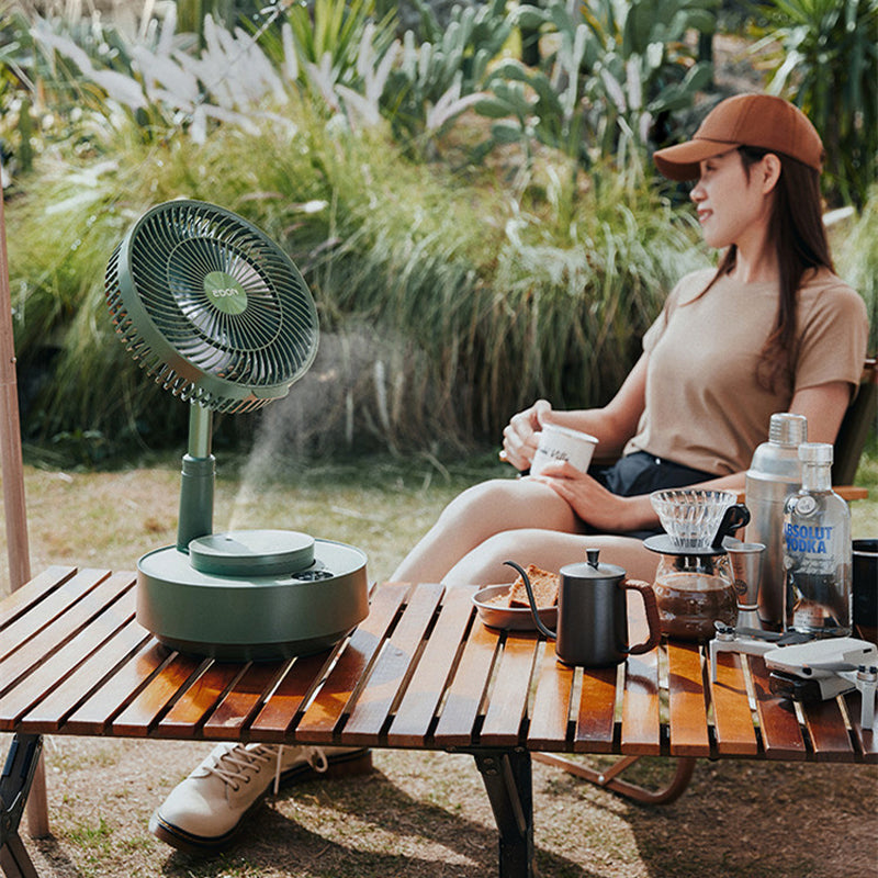 Ventilatore da tavolo telescopico pieghevole ricaricabile