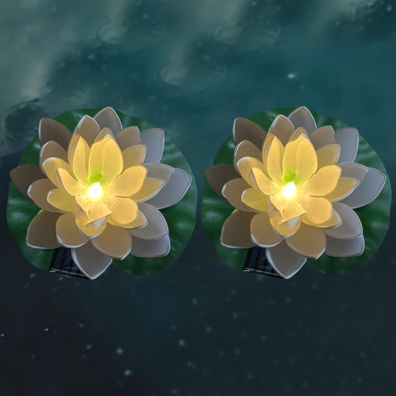 SolarLily - Lanterna Solare LED a Forma di Loto Decorativa in 3 Colori