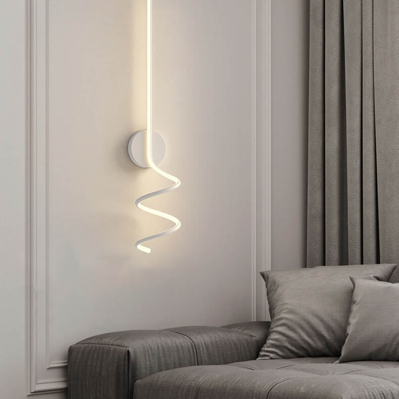 Minimalist Creative Arcs Lines LED Wall Lamp with 1 Light