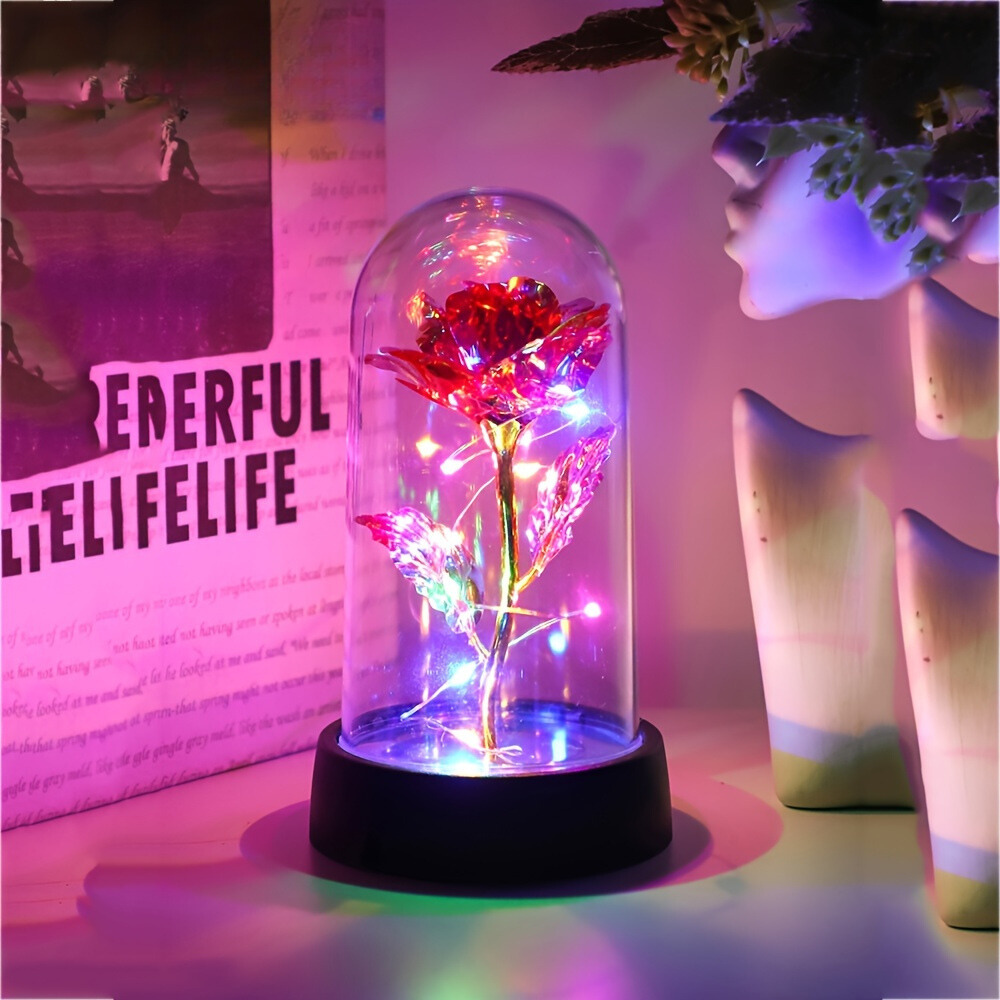 GoldenRose - Elegante Rozenbloem Lamp voor Cadeaus en Decoratie