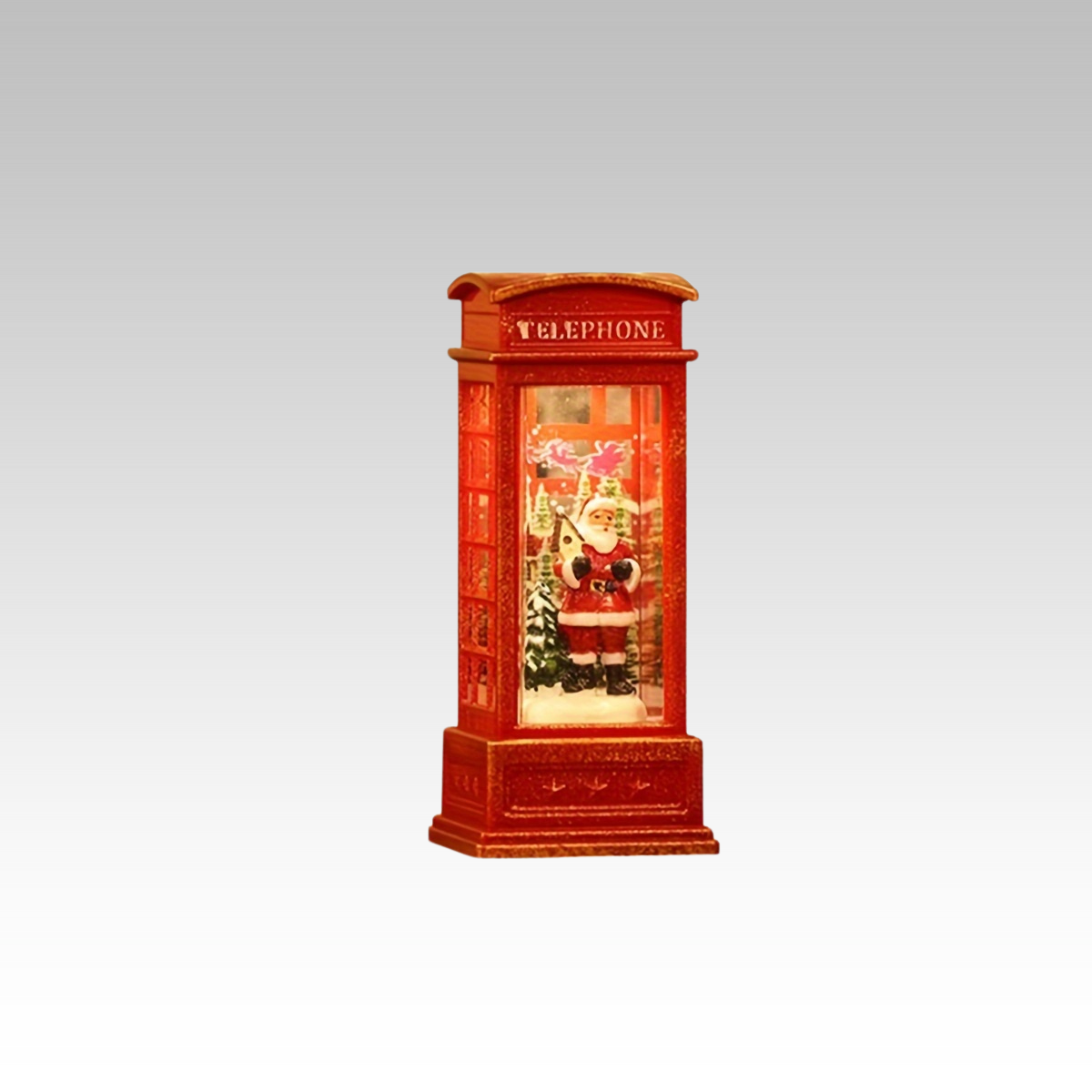 KerstTelefoon - Cabina Telefonica Natalizia Decorativa con Luce