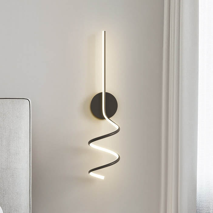 Minimalist Creative Arcs Lines LED Wall Lamp with 1 Light