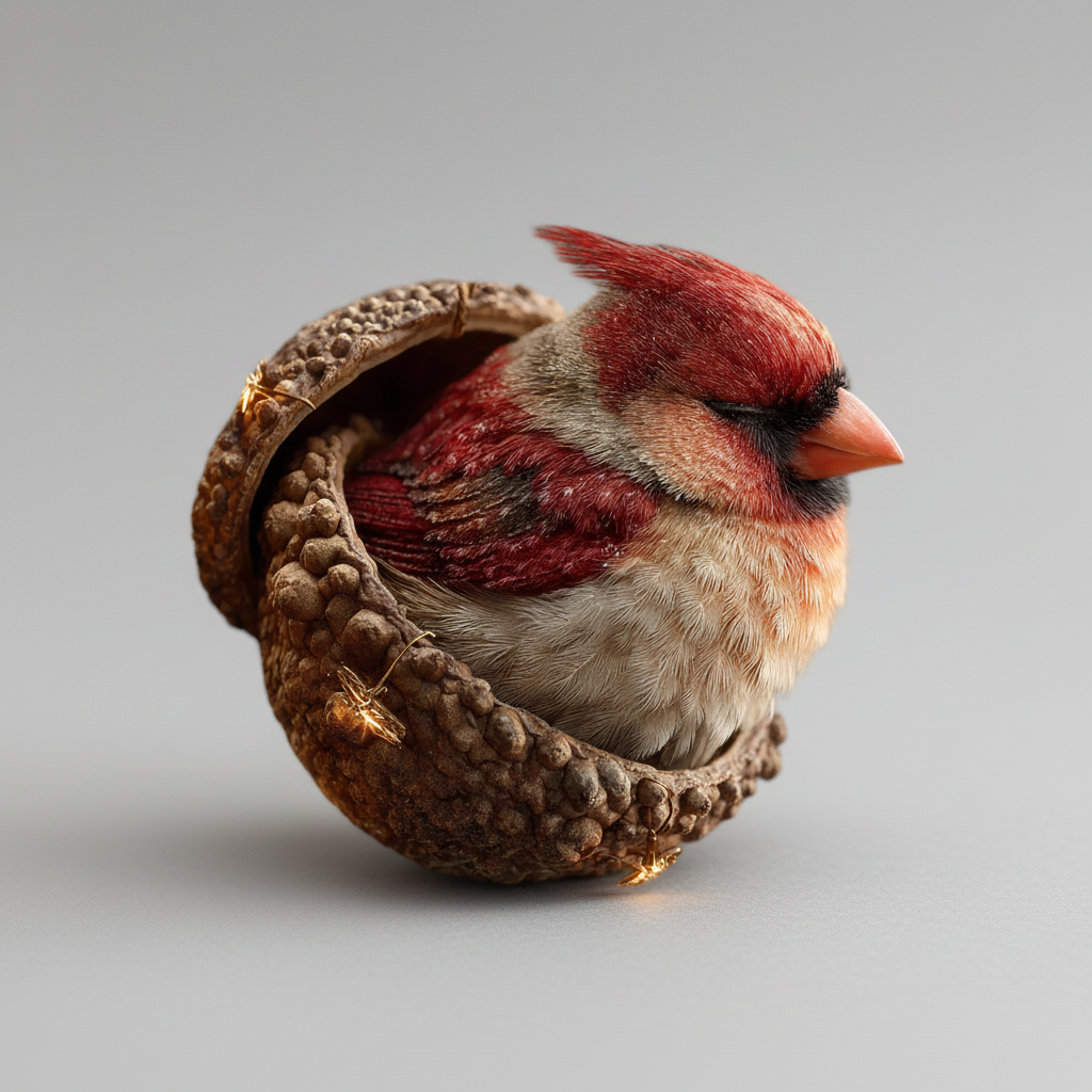 Woondecoratie Dierenbeeld Natuurlijke Resin Eikel Decoratie