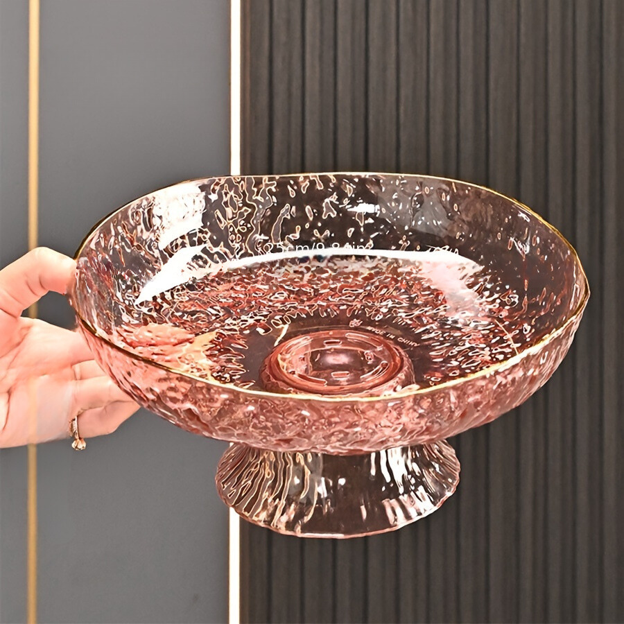 ClearServe-Fruitkom - Transparante PET Kom met Afvoer voor Snacks