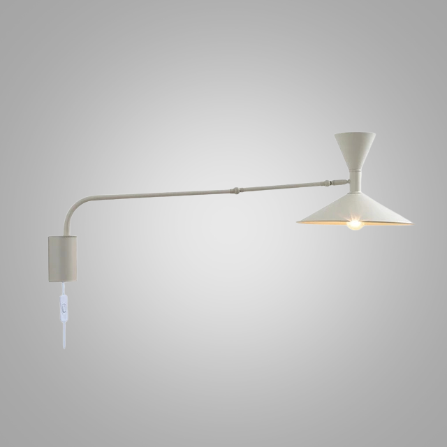 LumiFlex - Lámpara de Pared Nórdica de Columpio – Lámpara de Lectura LED Ajustable para Espacios de Vivienda y Trabajo