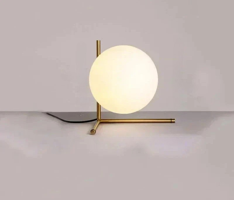 GlassLume - Lámpara de mesa de vidrio moderna y minimalista | Iluminación elegante