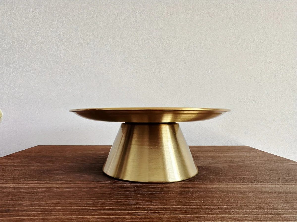 SteelTray - Vassoio Alto in Acciaio Inox | Per Frutta, Dolci e Snack