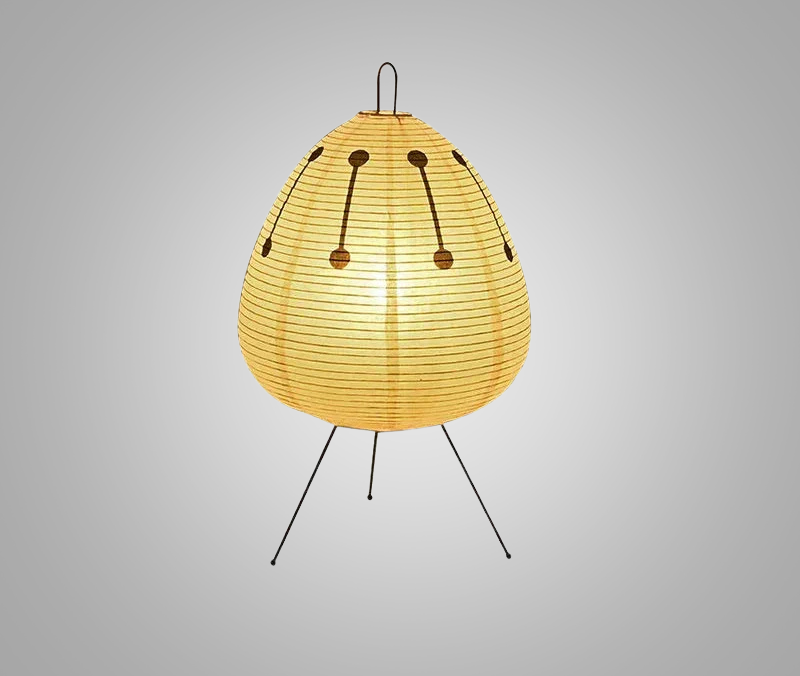LumiZen – Japanse Papieren Tafellamp in Retro Stijl, Traditionele Verlichting voor Slaapkamer en Woonkamer