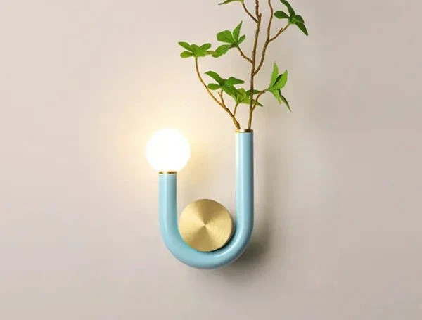 PinkLume – Moderne U-vormige LED Wandlamp voor Slaap- & Kinderkamer