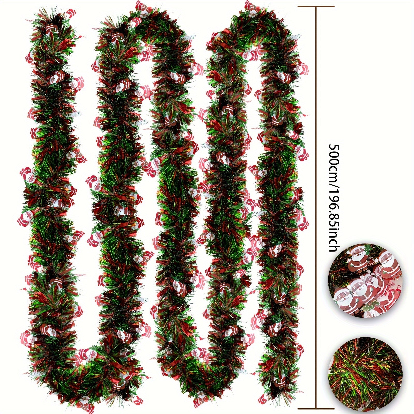 FestiveTinsel - Rode en Groene Metallic Slingers