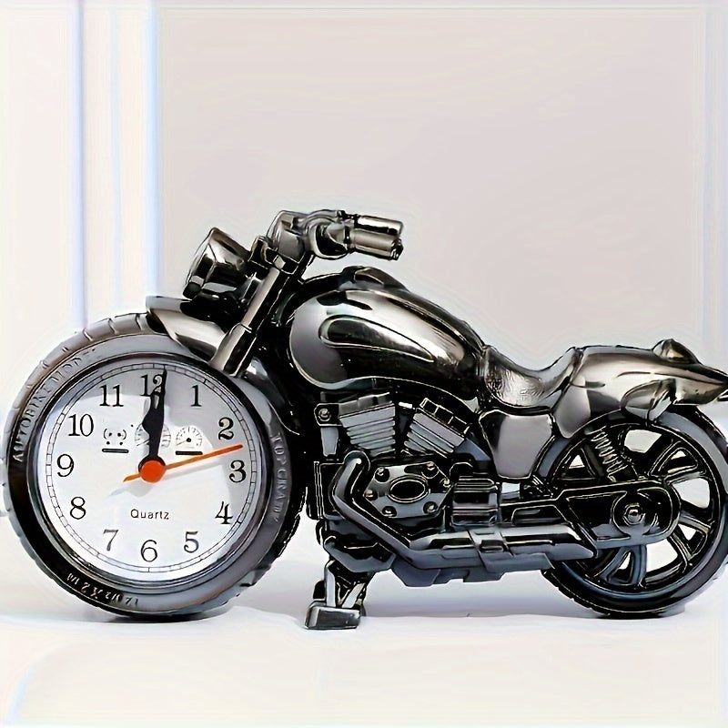 MotoClock - Cartoon Motorfiets Wekker met Zwitsers Kwartsmechanisme