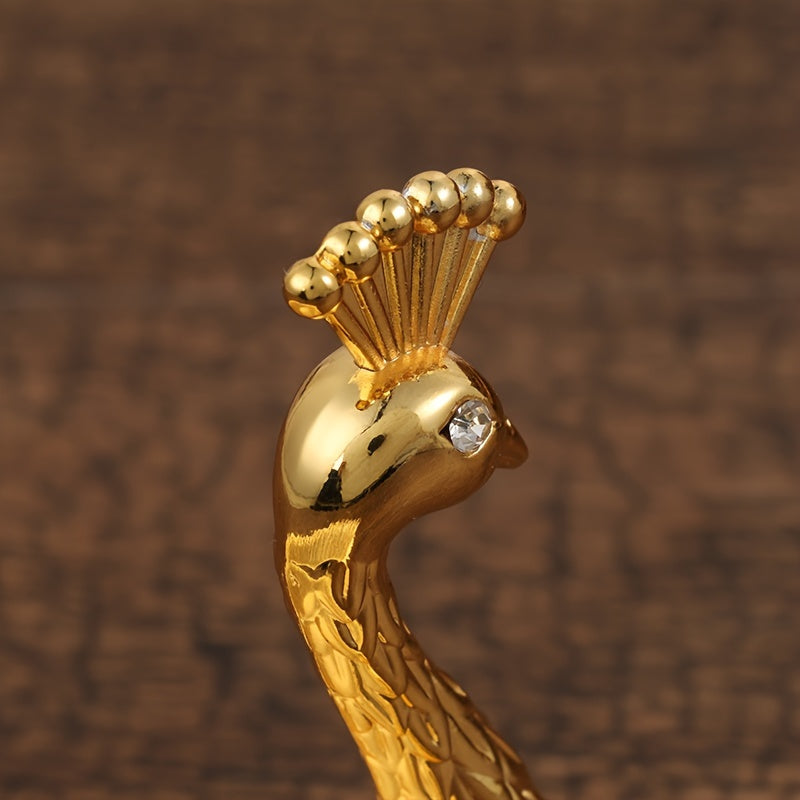 PeacockTray - Metalen Snack Dienblad in Pauwvorm voor Woonkamer Decoratie