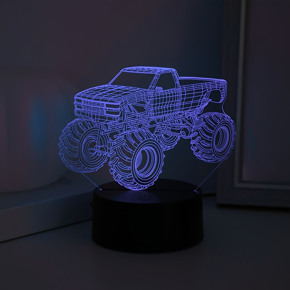 TruckLicht - Lámpara nocturna LED 3D moderna de camión monstruo