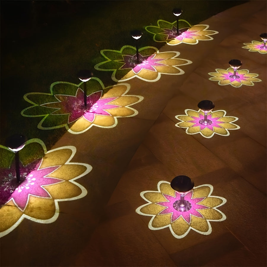SolarBloom - Solar Energy LED Table Lamp with Flower Projection