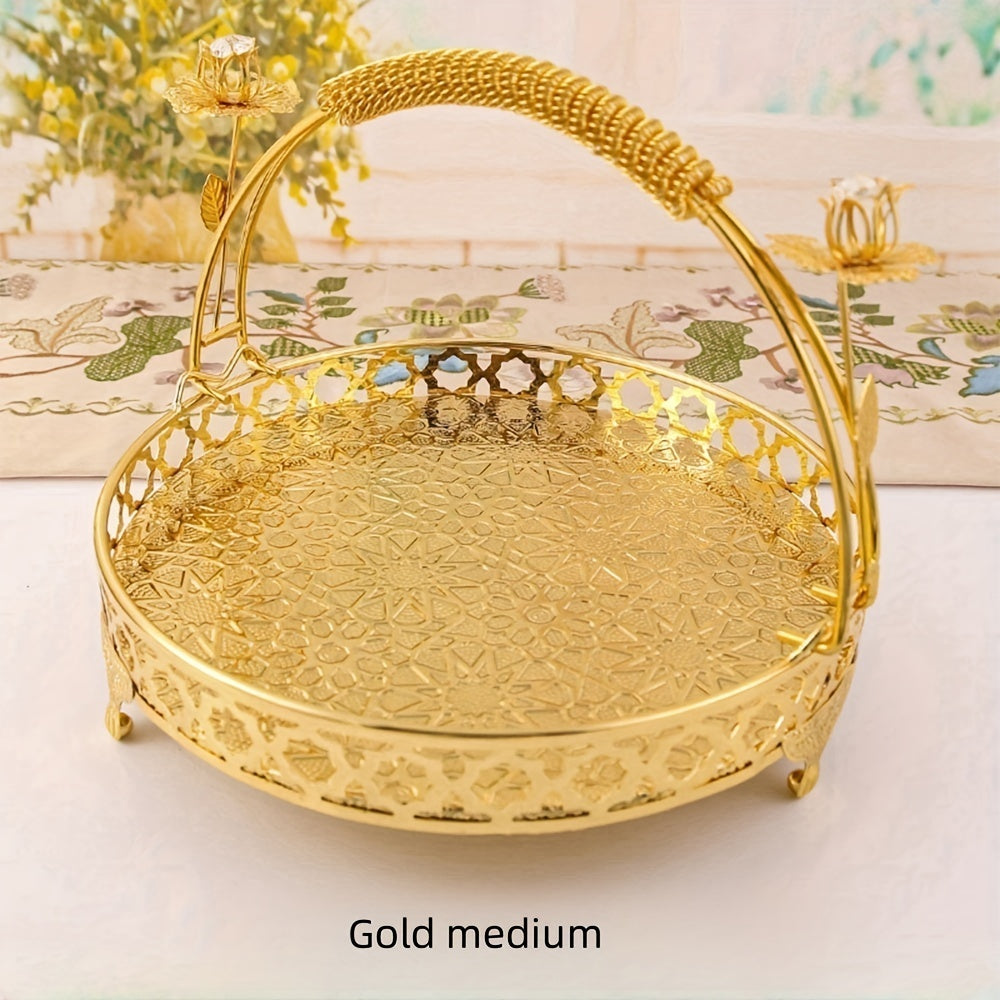 VintageServe - Meerlaagse Metalen Fruitmand