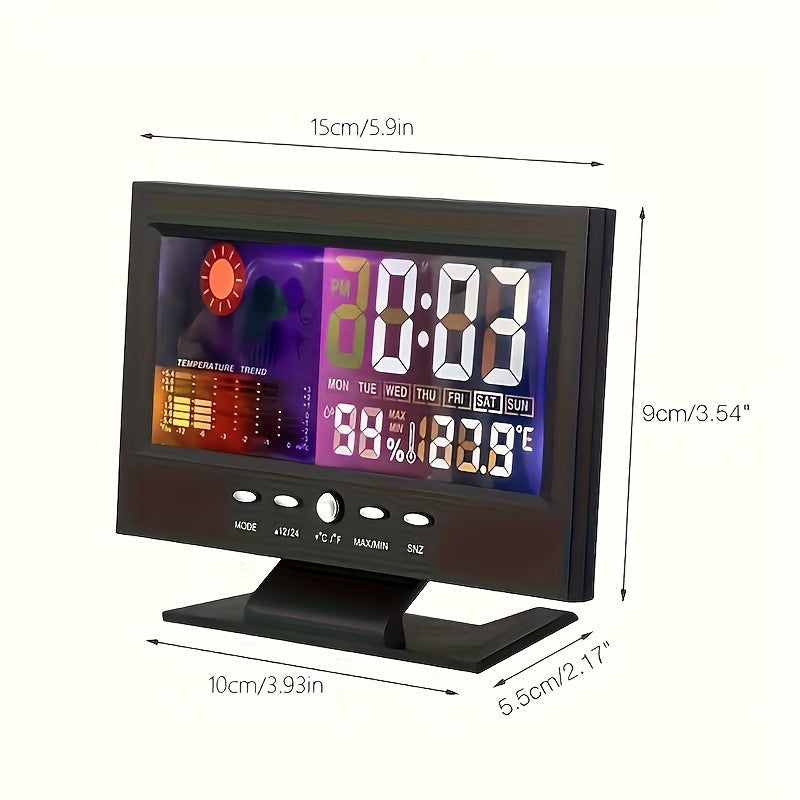 TimeSense - Digitale Wekker met Kalender, Thermometer en Snooze