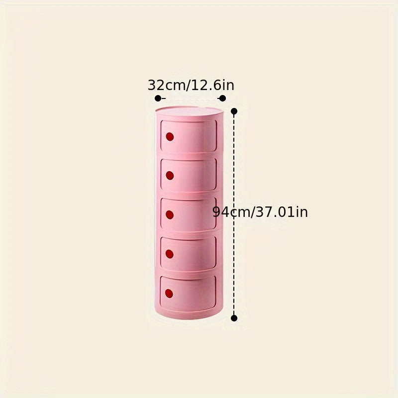 Comodino Rotondo – Mobiletto Bianco per Riporre
