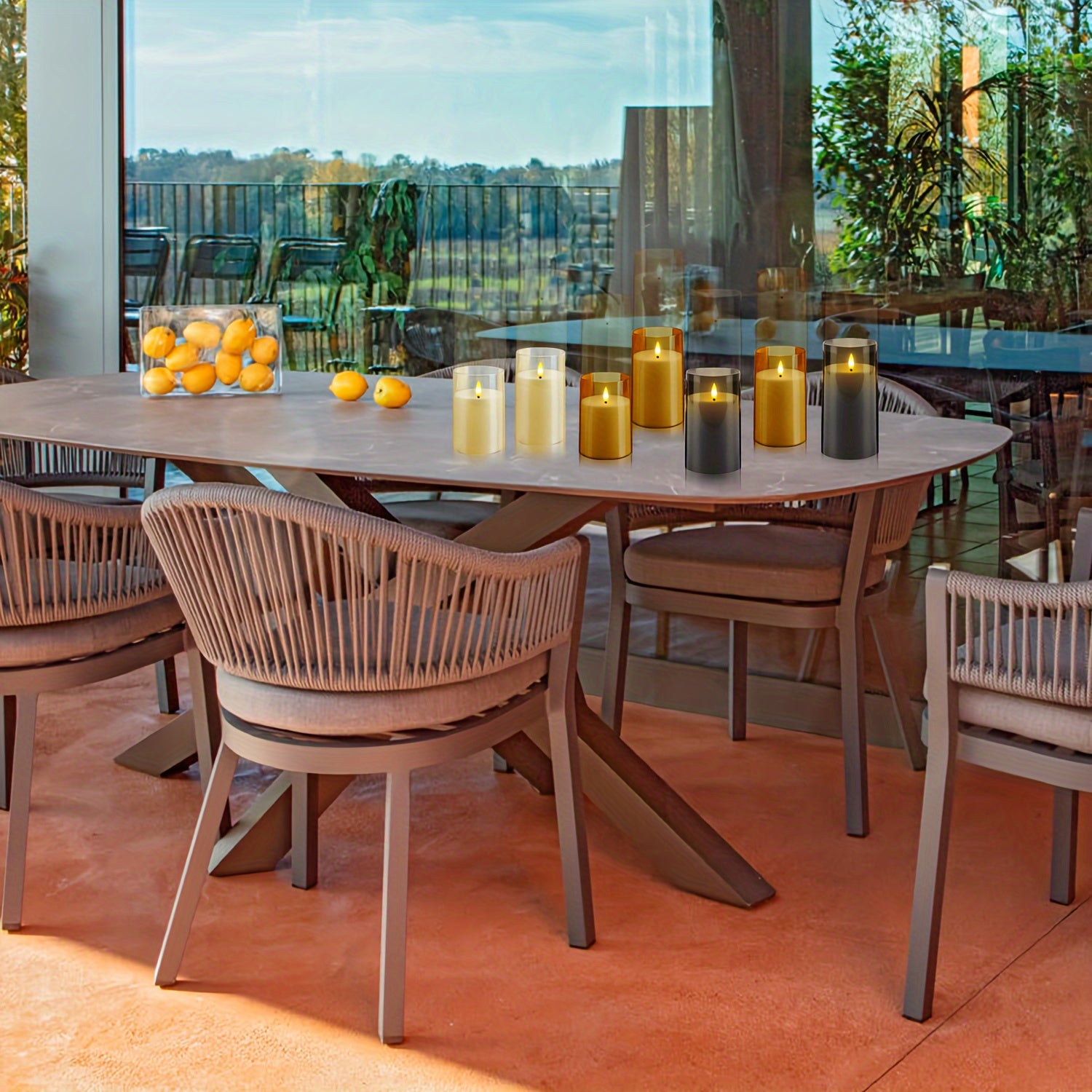 Set di Candele Senza Fiamma con Telecomando - Candele LED per Decorazioni di Natale e Halloween (Set da 3 - Bianco)