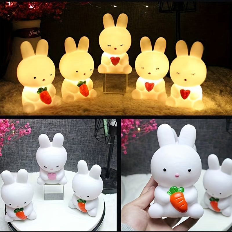 BunnyGlow - Lampada Coniglietto Carina con Luce LED per Decorazione e Luce Notturna