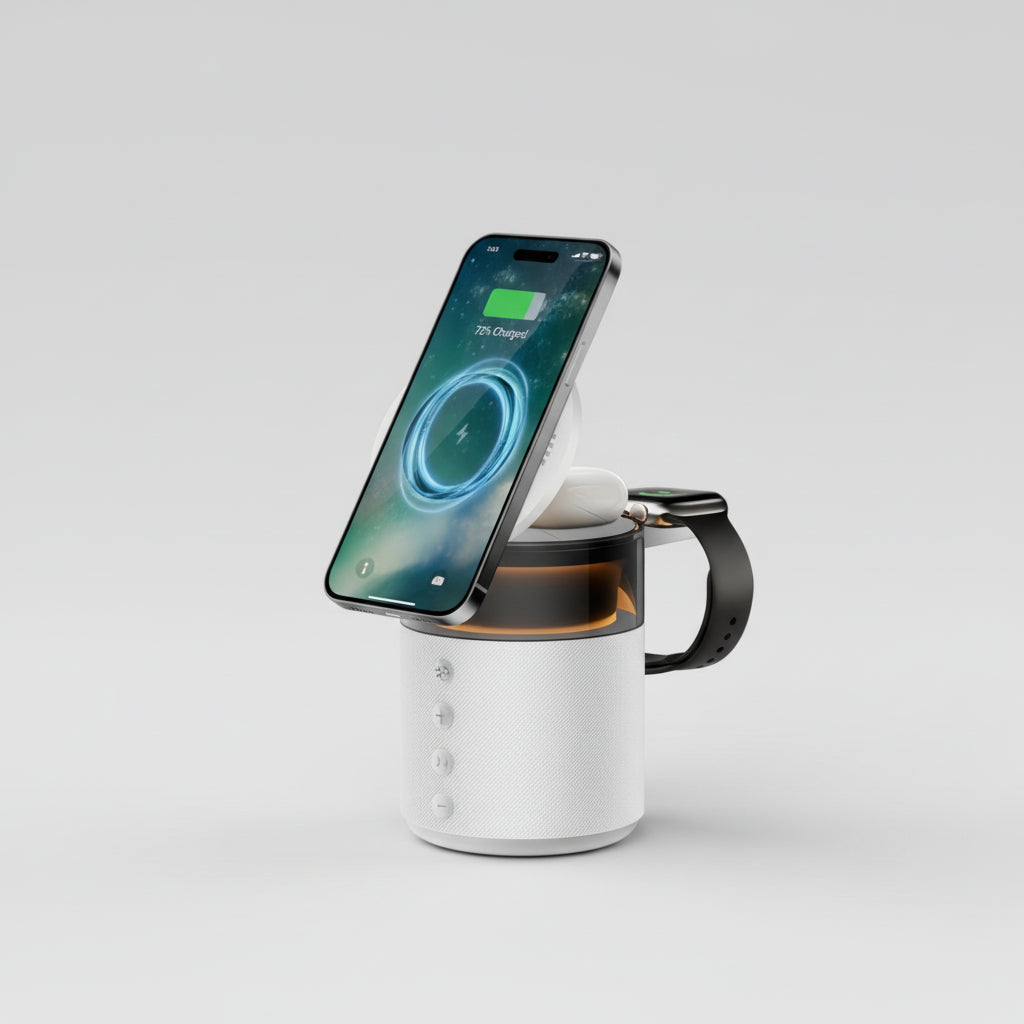 Draadloze Oplaadstation Nachtlamp Multifunctionele USB C Charger Stand